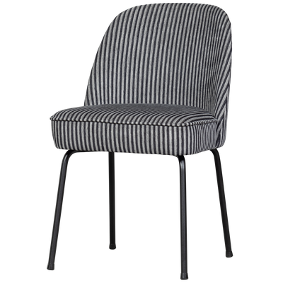 VOGUE DINING CHAIR STRIPE BLACK/GREY