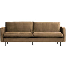 Laden Sie das Bild in den Galerie-Viewer, RODEO CLASSIC 2,5-SEATER SOFA VELVET TAUPE