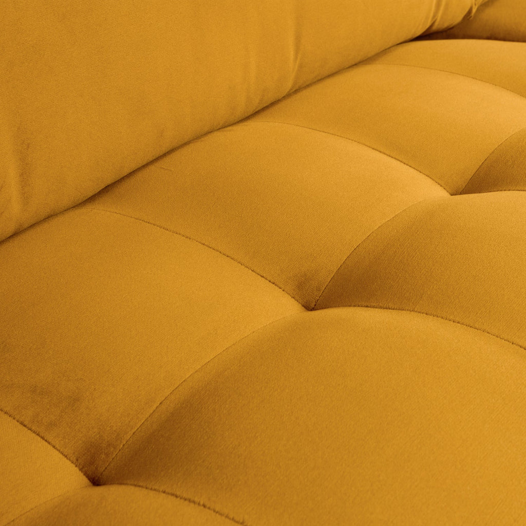RODEO CLASSIC ARMCHAIR VELVET OCHRE YELLOW