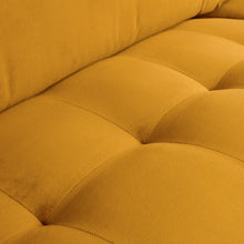 Laden Sie das Bild in den Galerie-Viewer, RODEO CLASSIC ARMCHAIR VELVET OCHRE YELLOW
