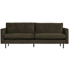 Laden Sie das Bild in den Galerie-Viewer, RODEO CLASSIC 2,5-SEATER SOFA VELVET DARK GREEN