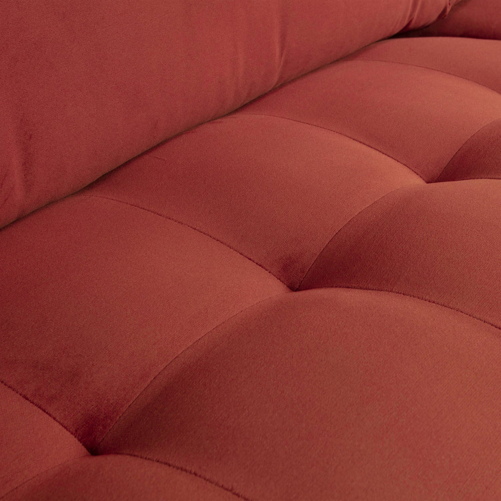 RODEO CLASSIC ARMCHAIR VELVET CHESTNUT BROWN