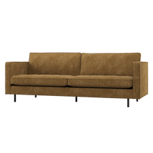 Laden Sie das Bild in den Galerie-Viewer, RODEO CLASSIC 2,5-SEATER SOFA RIB FABRIC HONEY YELLOW