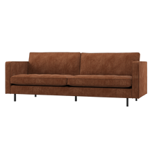 Laden Sie das Bild in den Galerie-Viewer, RODEO CLASSIC 2,5-SEATER SOFA RIB FABRIC RUST BROWN