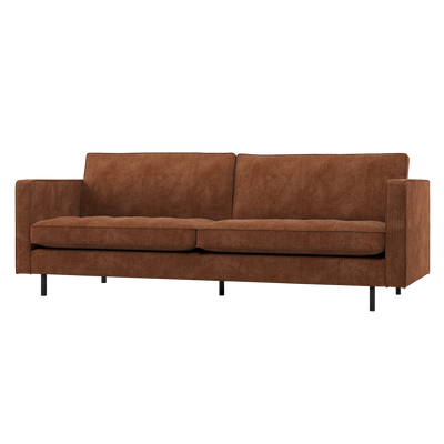 RODEO CLASSIC 2,5-SEATER SOFA RIB FABRIC RUST BROWN