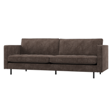 Laden Sie das Bild in den Galerie-Viewer, RODEO CLASSIC 2,5-SEATER SOFA RIB FABRIC BROWN