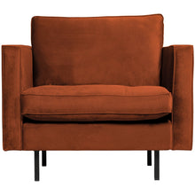 Laden Sie das Bild in den Galerie-Viewer, RODEO CLASSIC ARMCHAIR VELVET RUST