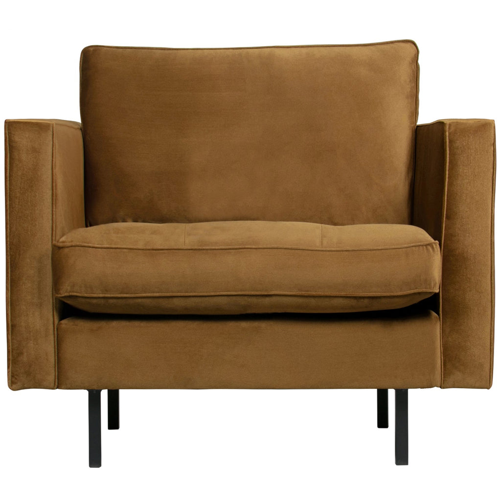 RODEO CLASSIC ARMCHAIR VELVET HONEY YELLOW