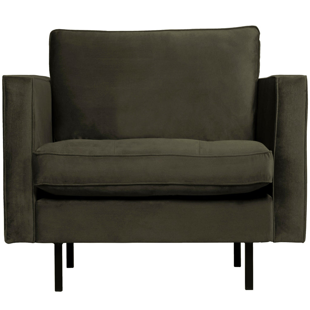 RODEO CLASSIC ARMCHAIR VELVET DARK GREEN