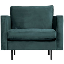 Laden Sie das Bild in den Galerie-Viewer, RODEO CLASSIC ARMCHAIR VELVET TEAL