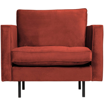 RODEO CLASSIC ARMCHAIR VELVET CHESTNUT BROWN