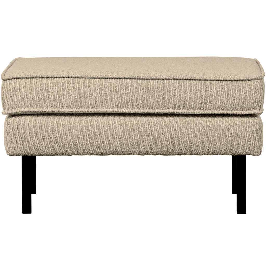RODEO HOCKER ON LEGS BOUCLE BEIGE