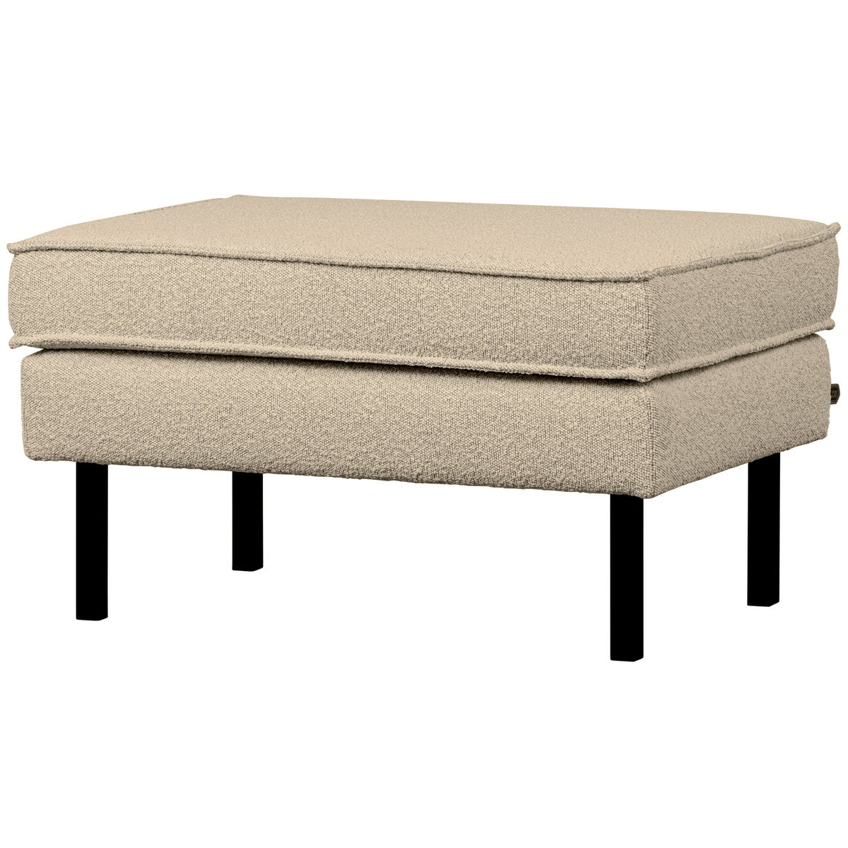 RODEO HOCKER ON LEGS BOUCLE BEIGE