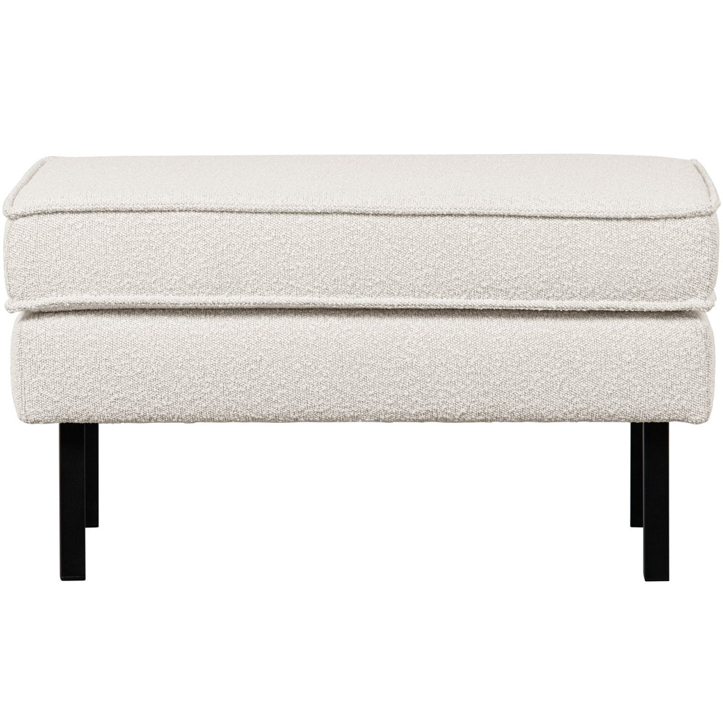 RODEO HOCKER ON LEGS BOUCLE NATURAL