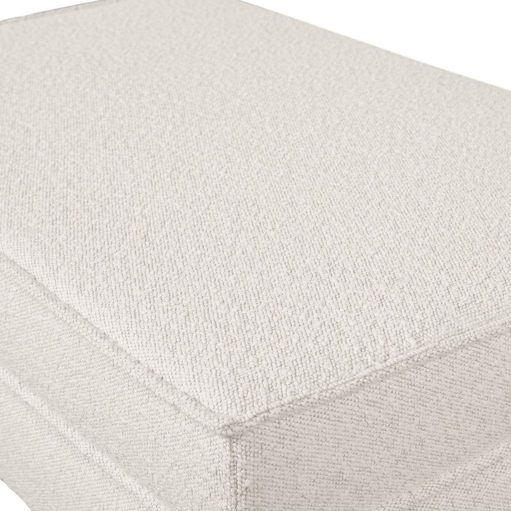 RODEO HOCKER ON LEGS BOUCLE NATURAL