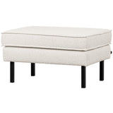 RODEO HOCKER ON LEGS BOUCLE NATURAL