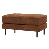 RODEO HOCKER ON LEGS RIB FABRIC RUST BROWN