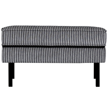 Cargar imagen en el visor de la galería, RODEO HOCKER ON LEGS STRIPE BLACK/GREY