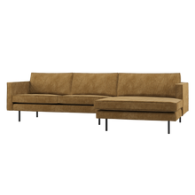 Laden Sie das Bild in den Galerie-Viewer, RODEO CHAISE LONGUE SOFA RIGHT RIBSTOF HONEY YELLOW