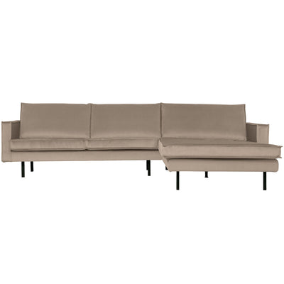 RODEO CHAISE LONGUE RIGHT VELVET KHAKI