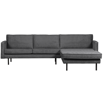 RODEO CHAISE LONGUE RIGHT STRUCTURE VELVET MOUNTAIN