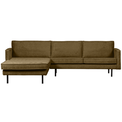 RODEO CHAISE LONGUE LEFT STRUCTURE VELVET BRASS