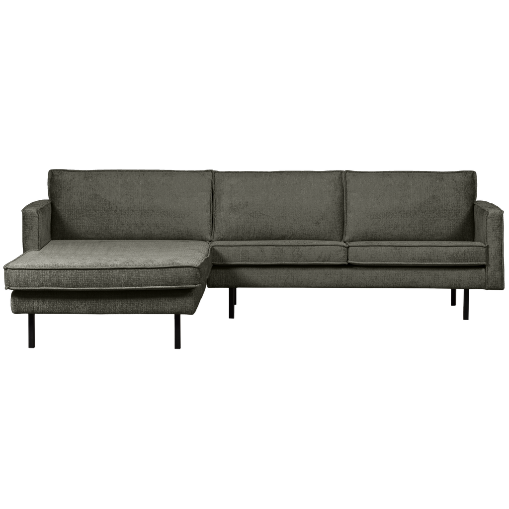 RODEO CHAISE LONGUE LEFT STRUCTURE VELVET FROST