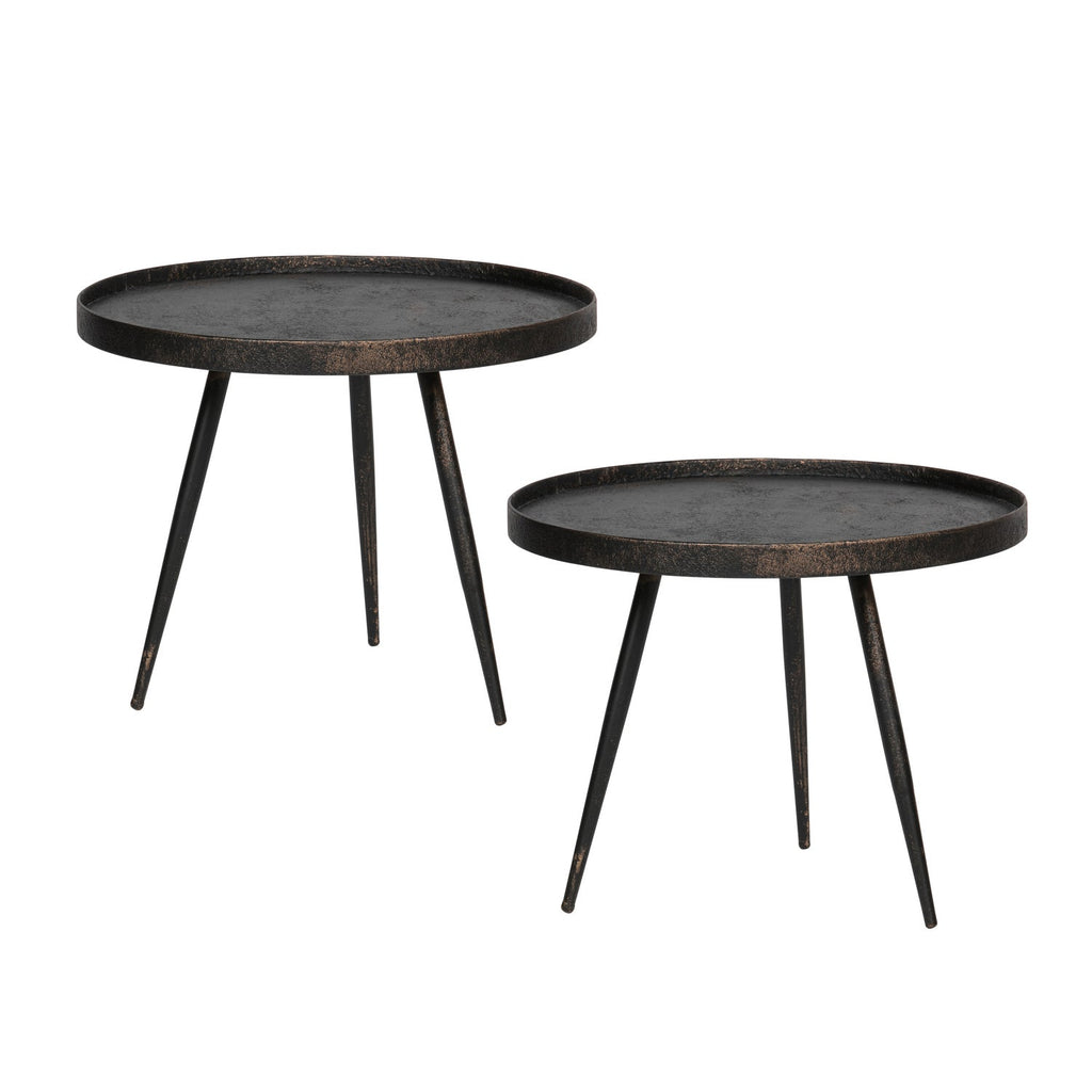 BOUNDS SIDETABLE L WOOD/METAL ANTIQUE GOLD 44xO58