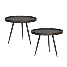 Load image into Gallery viewer, BOUNDS SIDETABLE L WOOD/METAL ANTIQUE GOLD 44xO58