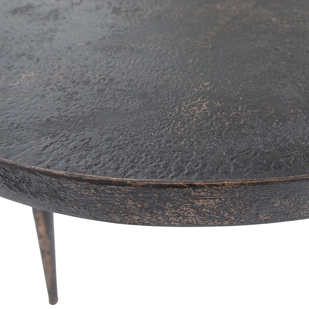 BOUNDS SIDETABLE XL WOOD/METAL ANTIQUE GOLD 40xO76