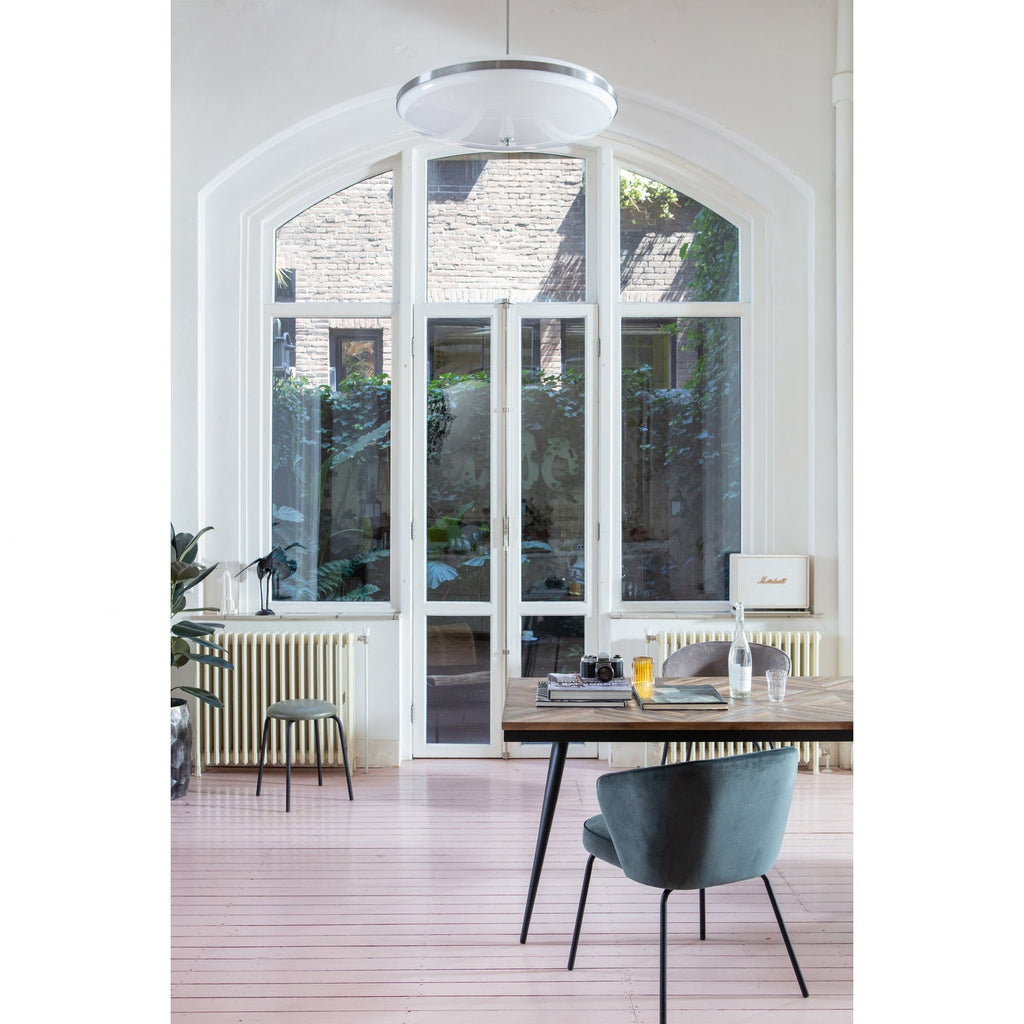 RHOMBIC DINING TABLE WOOD/METAL 220x90CM