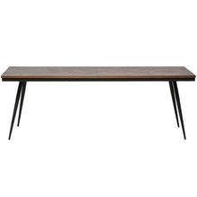 Charger l'image dans la galerie, RHOMBIC DINING TABLE WOOD/METAL 220x90CM
