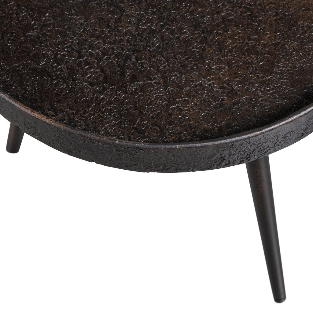 BOUNDS SIDE TABLE M WOOD/METAL ANTIQUE GOLD 41xO41