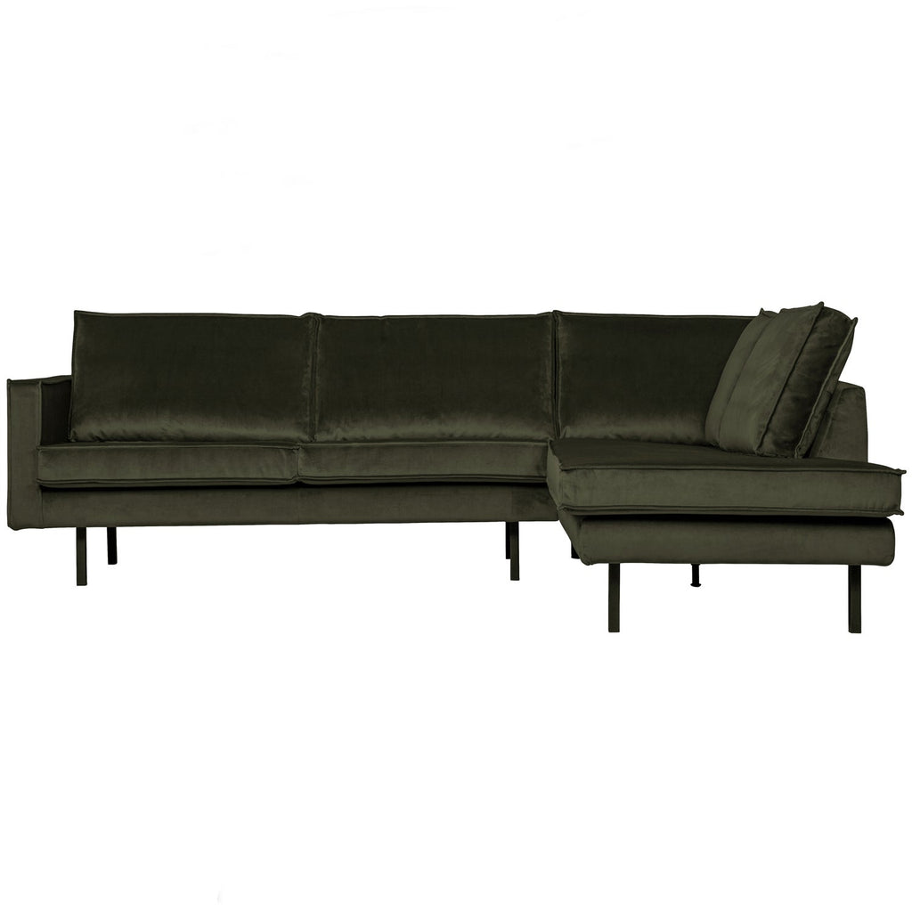 RODEO CORNER SOFA RIGHT VELVET DARK GREEN