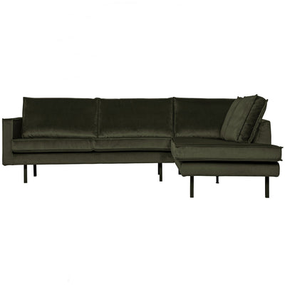 RODEO CORNER SOFA RIGHT VELVET DARK GREEN