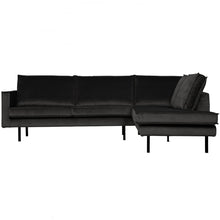 Laden Sie das Bild in den Galerie-Viewer, RODEO CORNER SOFA RIGHT VELVET ANTHRACITE