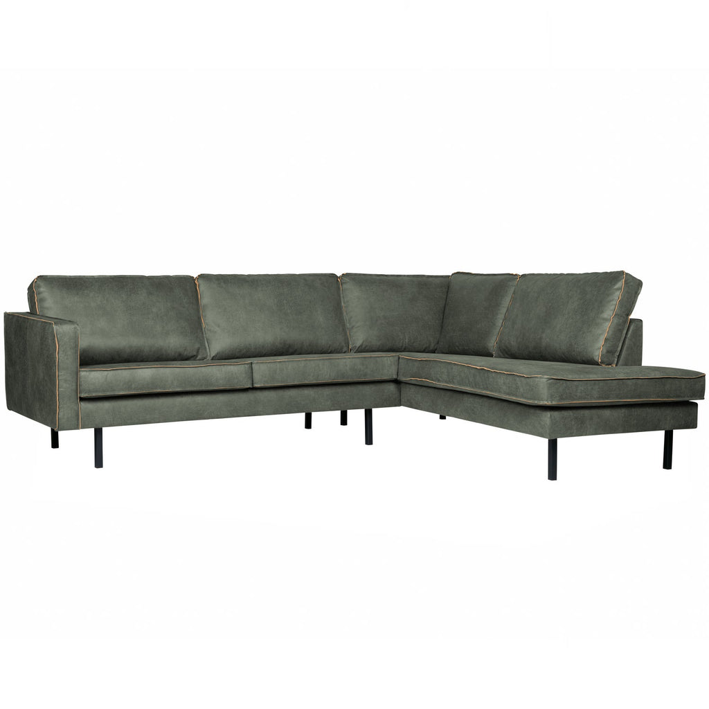 RODEO CORNER SOFA RIGHT ECO LEATHER ARMY