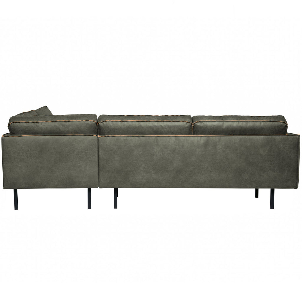 RODEO CORNER SOFA RIGHT ECO LEATHER ARMY