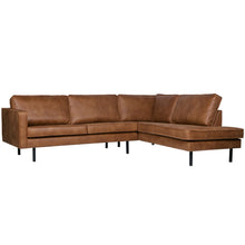 Laden Sie das Bild in den Galerie-Viewer, RODEO CORNER SOFA RIGHT ECO LEATHER COGNAC