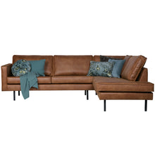 Laden Sie das Bild in den Galerie-Viewer, RODEO CORNER SOFA RIGHT ECO LEATHER COGNAC