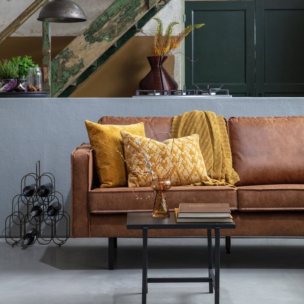 RODEO CORNER SOFA RIGHT ECO LEATHER COGNAC