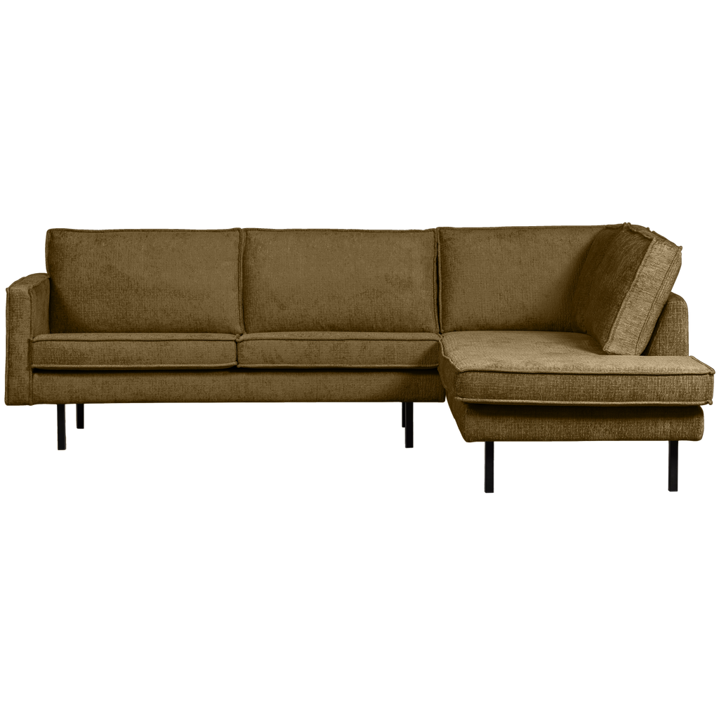RODEO CORNER SOFA RIGHT STRUCTURE VELVET BRASS