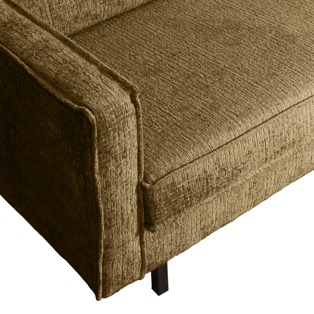RODEO CORNER SOFA RIGHT STRUCTURE VELVET BRASS