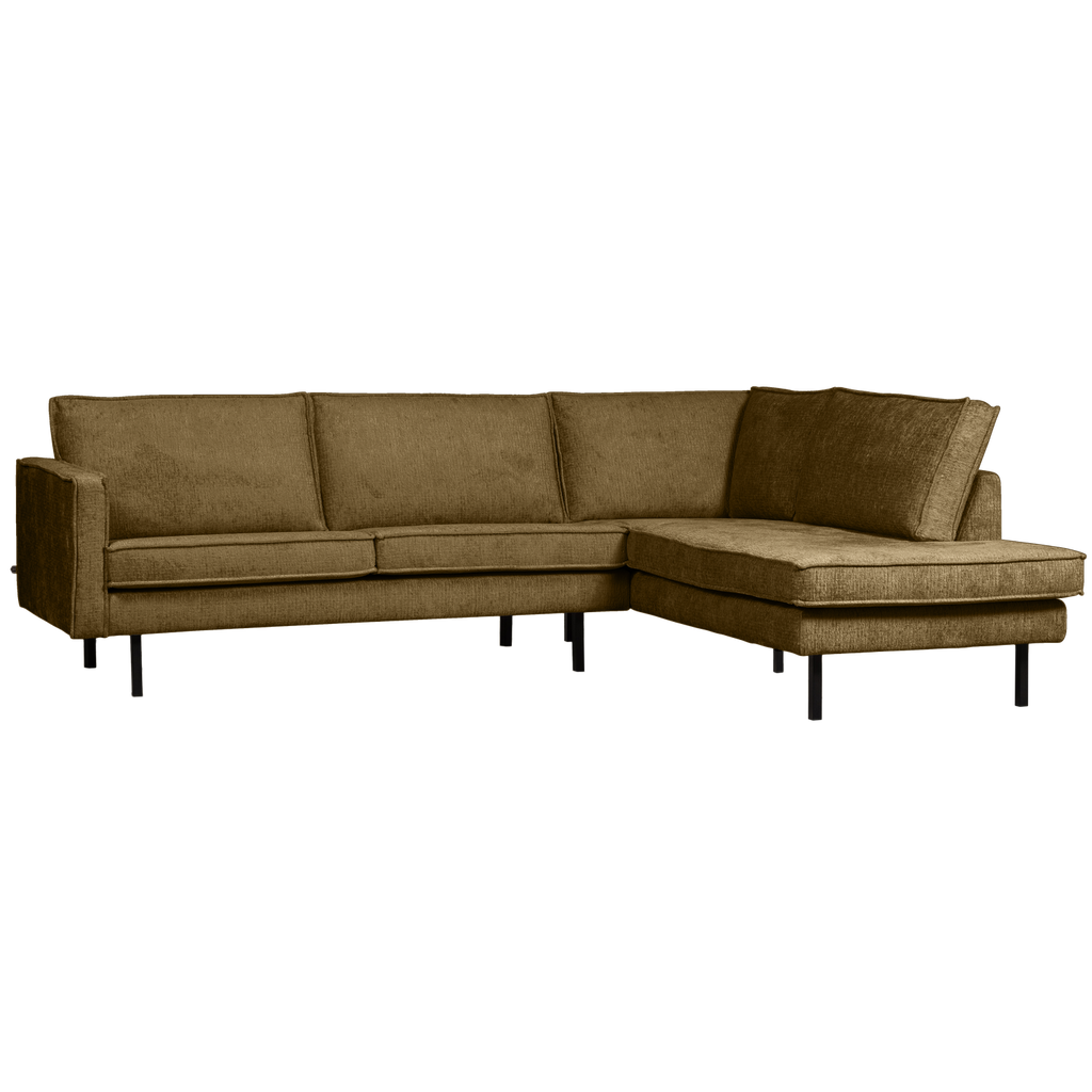 RODEO CORNER SOFA RIGHT STRUCTURE VELVET BRASS