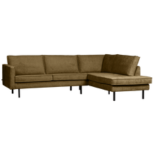 Laden Sie das Bild in den Galerie-Viewer, RODEO CORNER SOFA RIGHT STRUCTURE VELVET BRASS