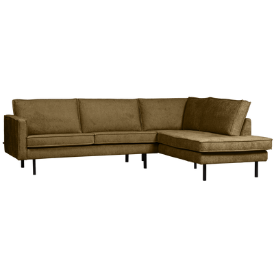 RODEO CORNER SOFA RIGHT STRUCTURE VELVET BRASS