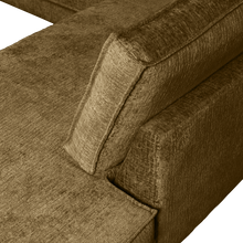 Laden Sie das Bild in den Galerie-Viewer, RODEO CORNER SOFA RIGHT STRUCTURE VELVET BRASS