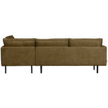 Laden Sie das Bild in den Galerie-Viewer, RODEO CORNER SOFA RIGHT STRUCTURE VELVET BRASS