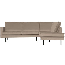 Laden Sie das Bild in den Galerie-Viewer, RODEO CORNER SOFA RIGHT VELVET KHAKI