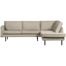 Laden Sie das Bild in den Galerie-Viewer, RODEO CORNER SOFA RIGHT STRUCTURE VELVET WHEATFIELD